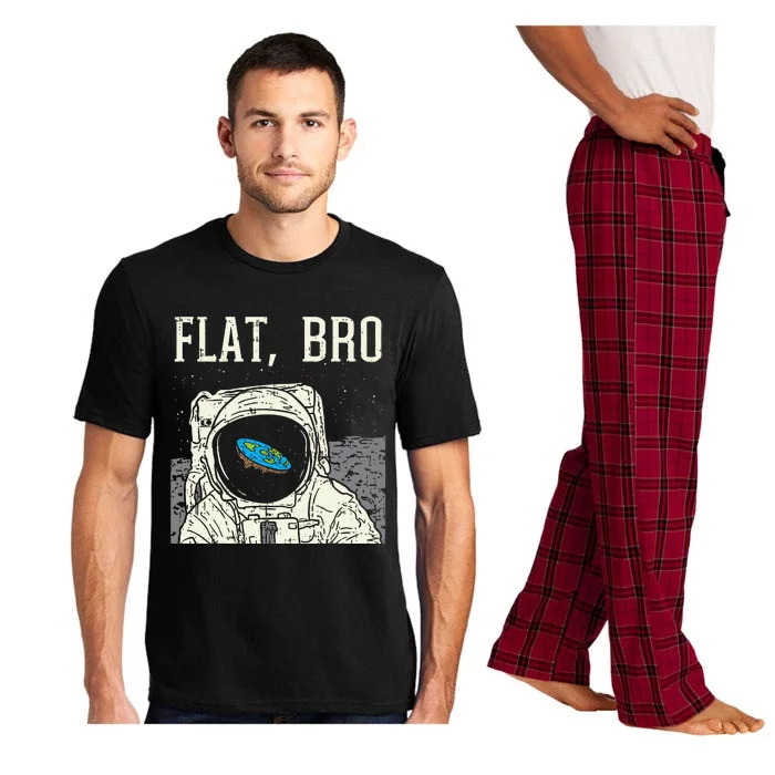 Flat Bro Astronaut Space Funny Earth Conspiracy Theory Gift Pajama Set