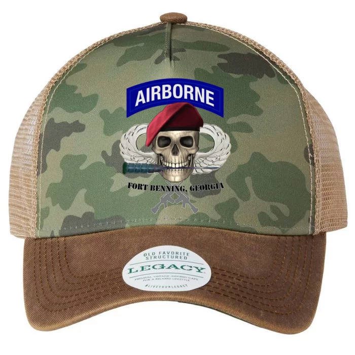 Fort Benning Army Base Airborne Training Columbus Legacy Tie Dye Trucker Hat