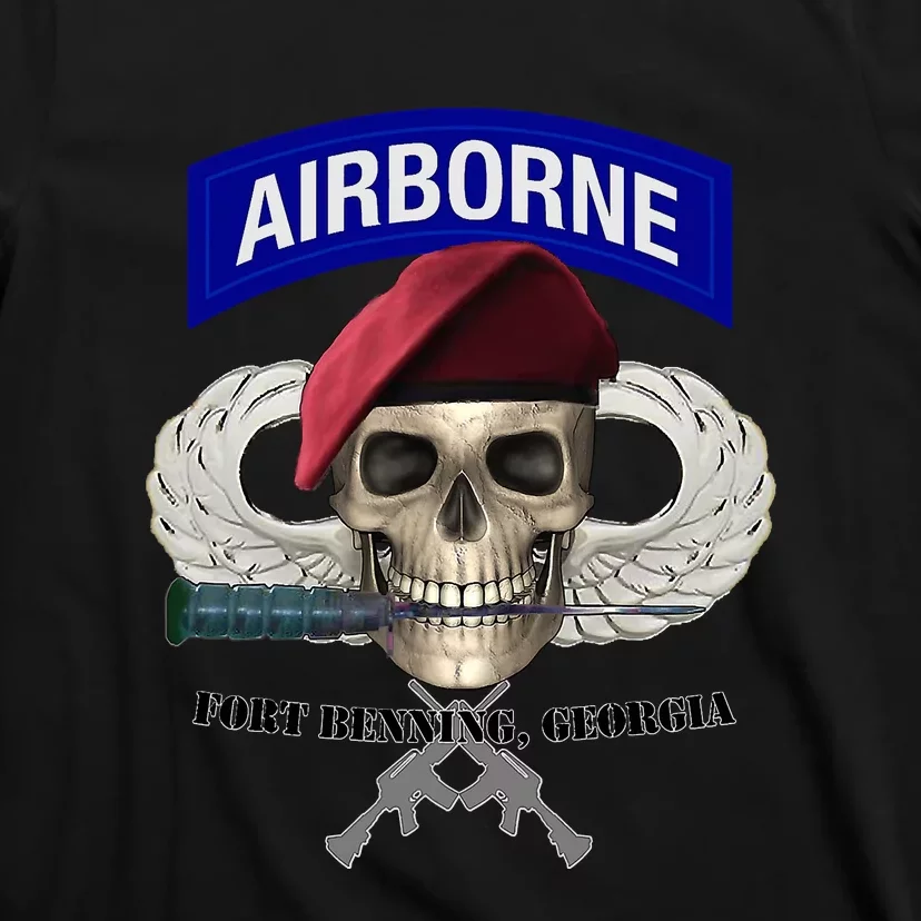 Fort Benning Army Base Airborne Training Columbus T-Shirt