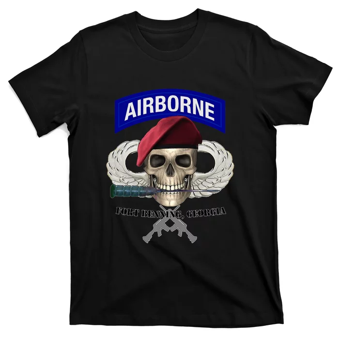 Fort Benning Army Base Airborne Training Columbus T-Shirt