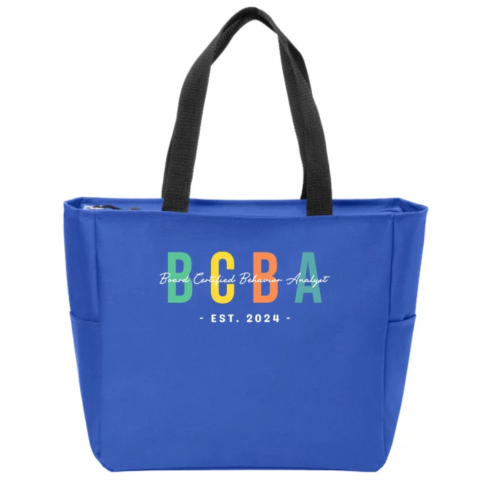 Future Behavior Analyst Bcba In Progress Training Est. 2024 Zip Tote Bag