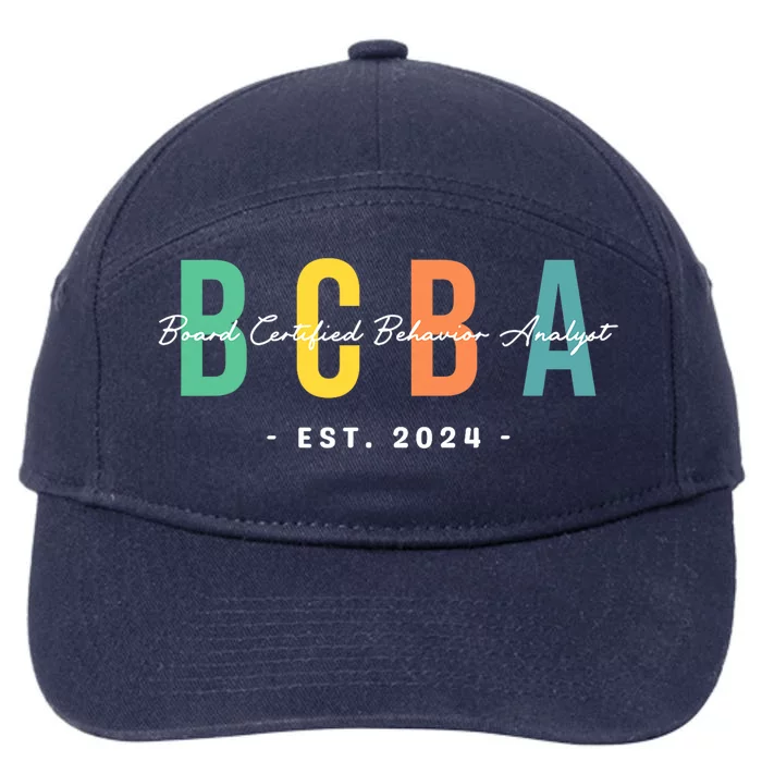 Future Behavior Analyst Bcba In Progress Training Est. 2024 7-Panel Snapback Hat