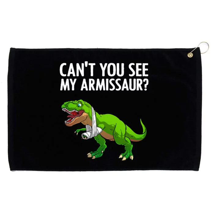 Funny Broken Arm For Hand Wrist Injury Dinosaur Grommeted Golf Towel