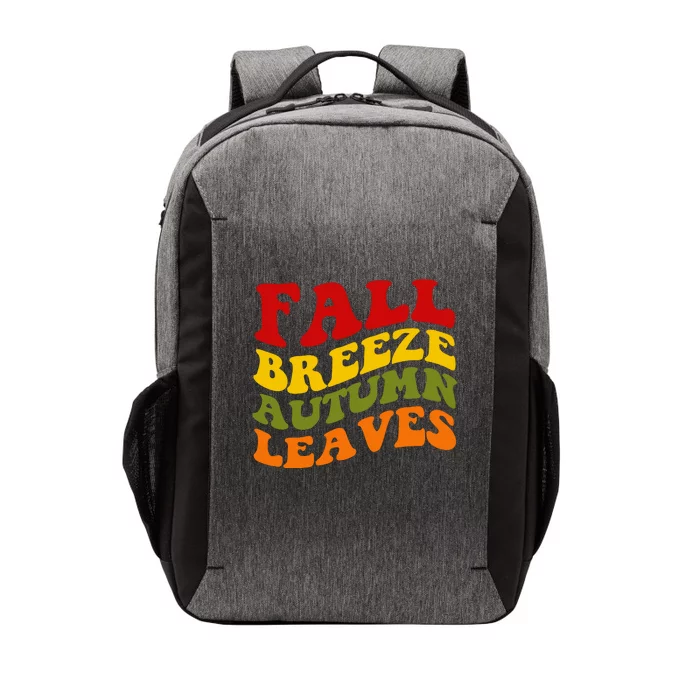 Fall Breeze Autumn Leaves Retro Vector Backpack