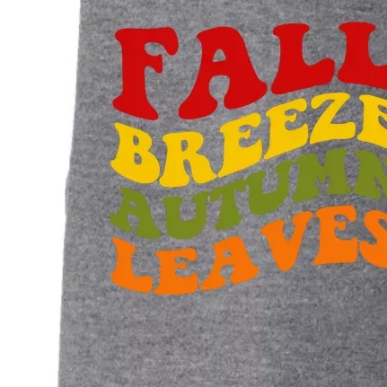 Fall Breeze Autumn Leaves Retro Doggie 3-End Fleece Hoodie