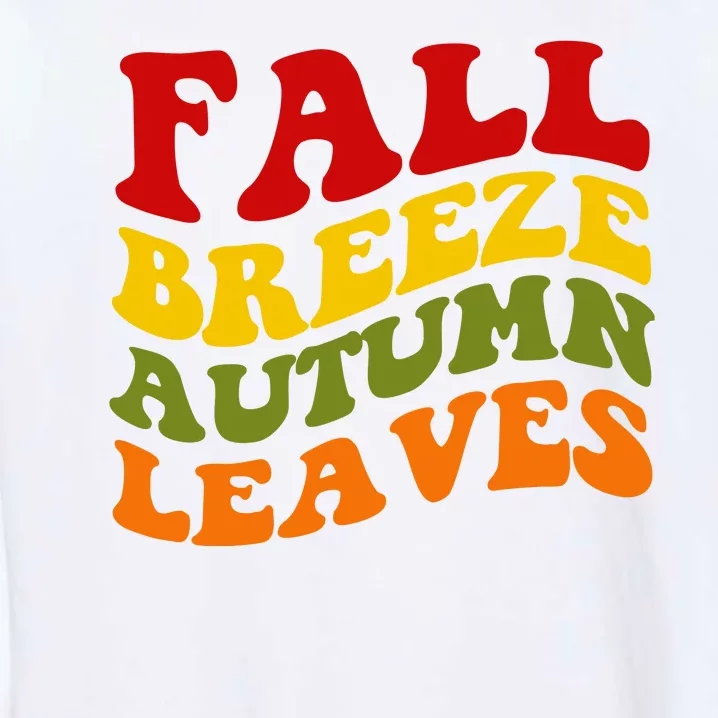 Fall Breeze Autumn Leaves Retro Garment-Dyed Sweatshirt