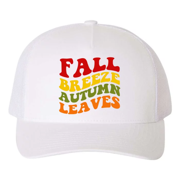 Fall Breeze Autumn Leaves Retro Yupoong Adult 5-Panel Trucker Hat