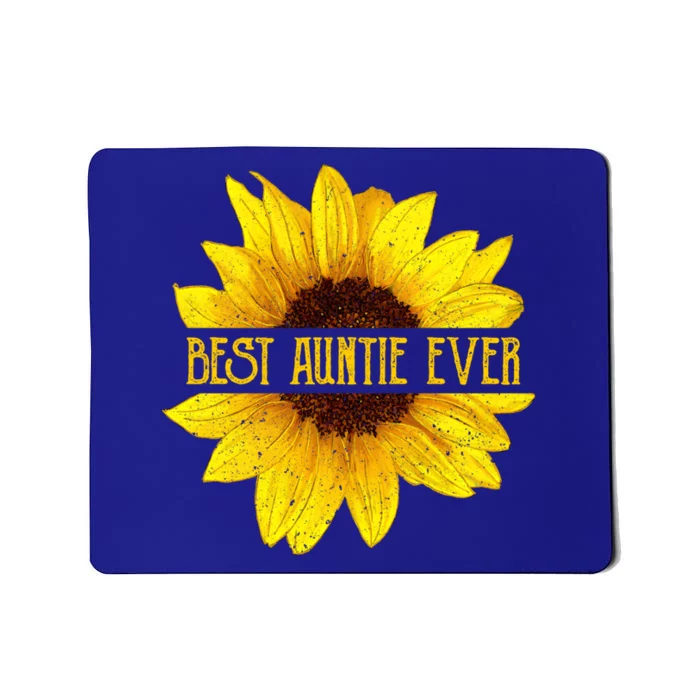 Funny Best Auntie Ever Sunflower Fun Aunt Gift Mousepad