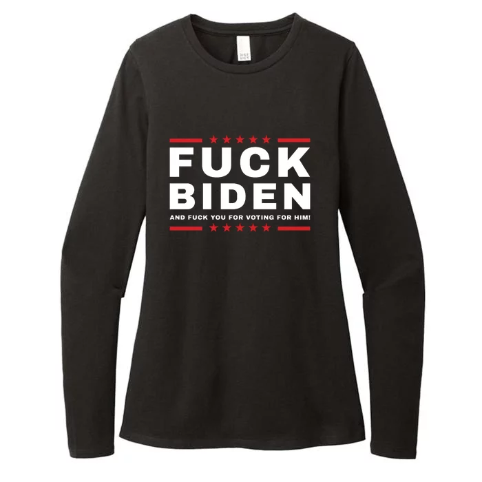 Fuck Biden And Fuck You For Voting For Him | FJB Womens CVC Long Sleeve Shirt