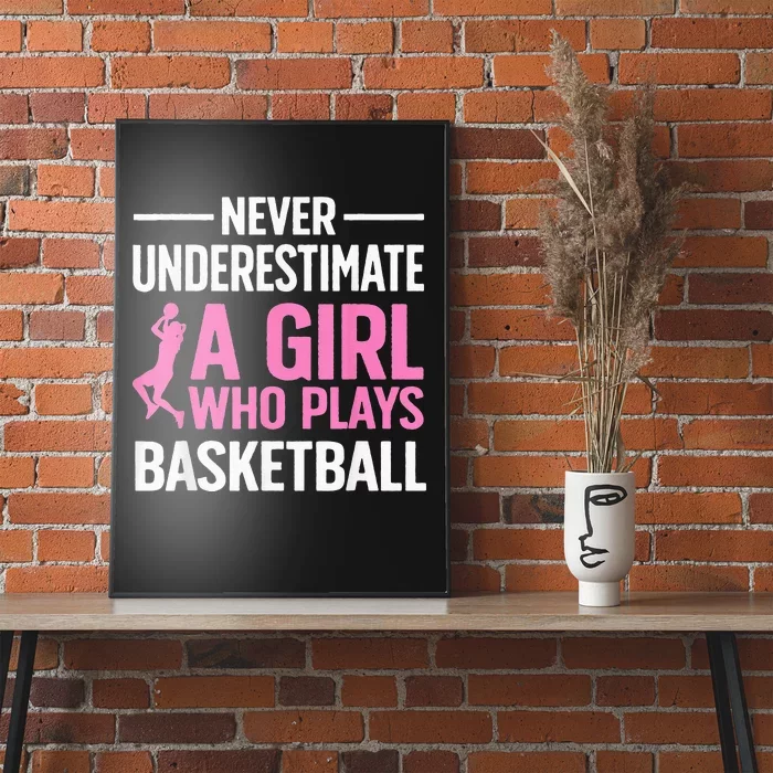 Funny Basketball Art For Girls Ns Basketball Player Poster