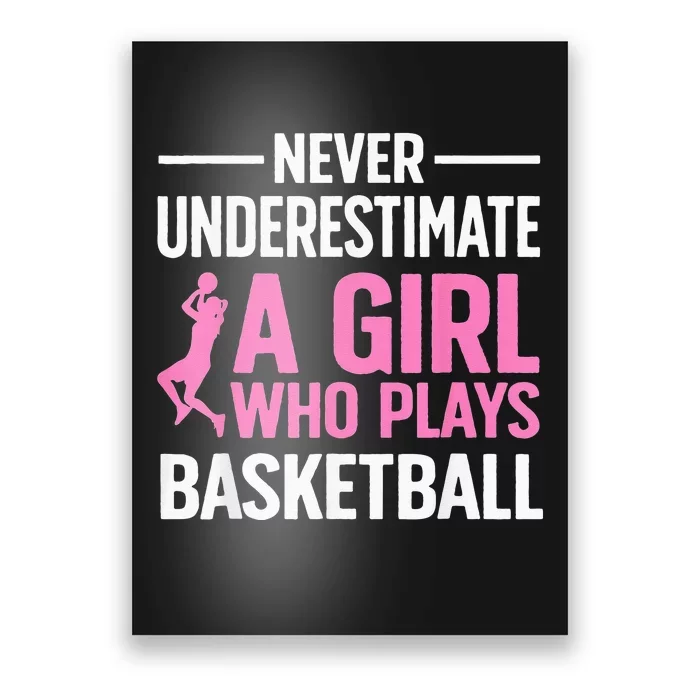 Funny Basketball Art For Girls Ns Basketball Player Poster