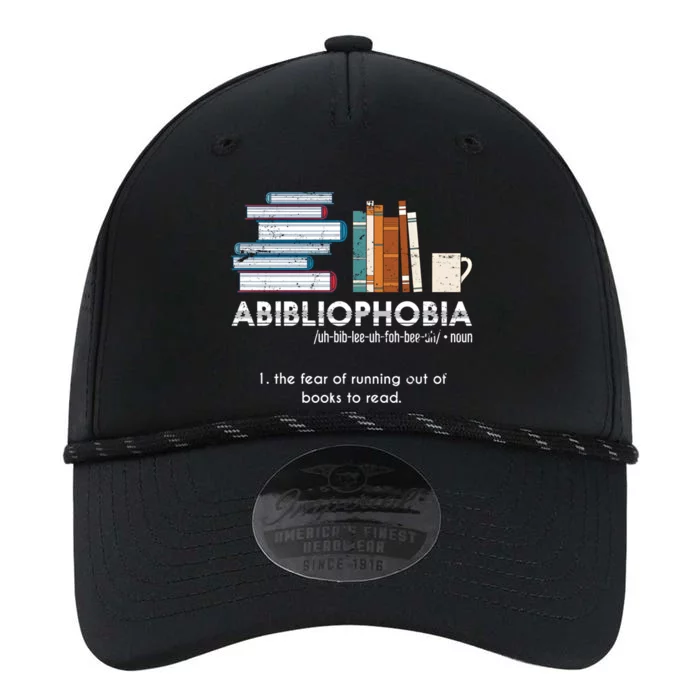 Funny Bookworm Abibiliophobia Librarian Book Nerd Reading Gift Performance The Dyno Cap