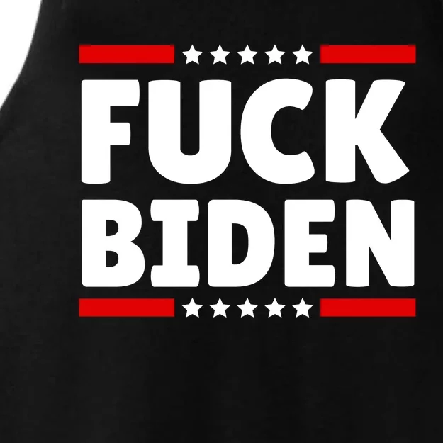 Fuck Biden And Fuck You For Voting For Him  Funny FJB Ladies Tri-Blend Wicking Tank