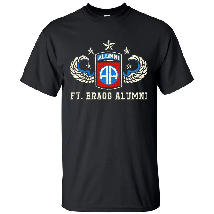 Ft Bragg Alumni Army 82nd Airborne Division Paratrooper Tall T-Shirt