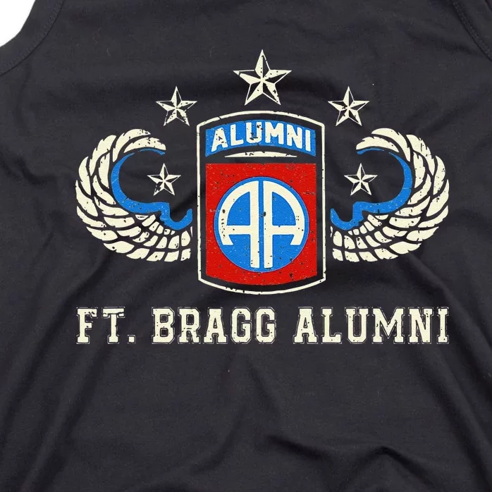 Ft Bragg Alumni Army 82nd Airborne Division Paratrooper Tank Top