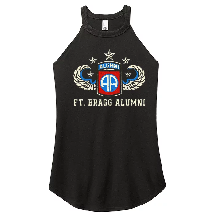 Ft Bragg Alumni Army 82nd Airborne Division Paratrooper Women’s Perfect Tri Rocker Tank