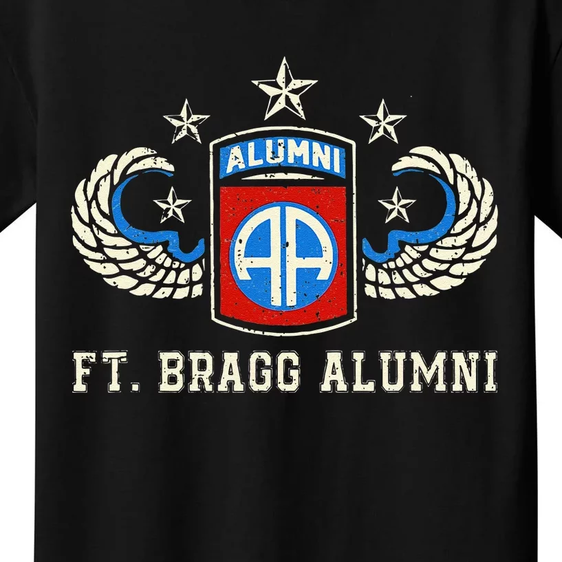 Ft Bragg Alumni Army 82nd Airborne Division Paratrooper Kids T-Shirt