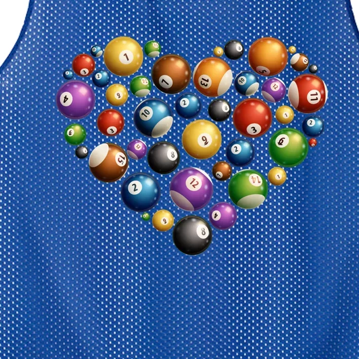 Funny Billiards Art Pool Lover Billiard Player Cool Gift Mesh Reversible Basketball Jersey Tank