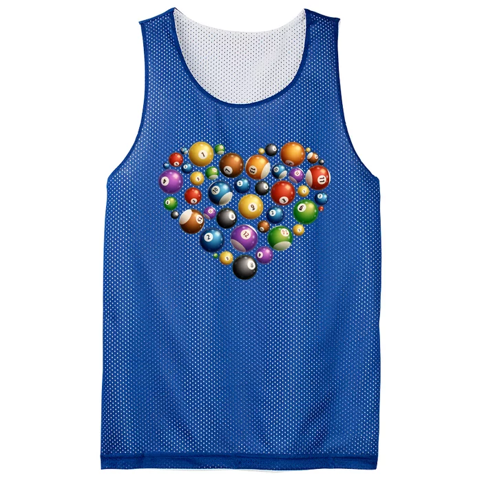 Funny Billiards Art Pool Lover Billiard Player Cool Gift Mesh Reversible Basketball Jersey Tank