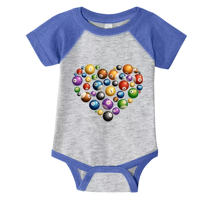 Funny Billiards Art Pool Lover Billiard Player Cool Gift Infant Baby Jersey Bodysuit