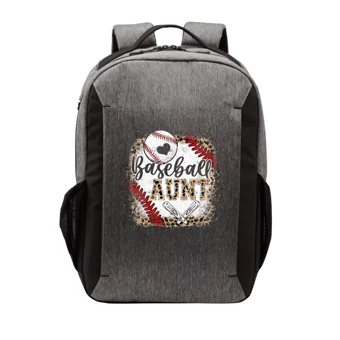 Funny Baseball Auntie Vintage Leopard Baseball Pride Gift Vector Backpack