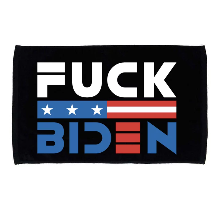 Fuck Biden American Flag Anti Biden Fuck Joe Biden Microfiber Hand Towel