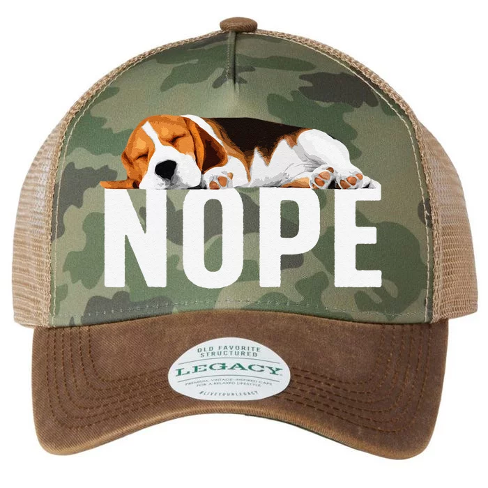 Funny Beagle Art Nope Beagle Dog Beagle Lover Gift Legacy Tie Dye Trucker Hat