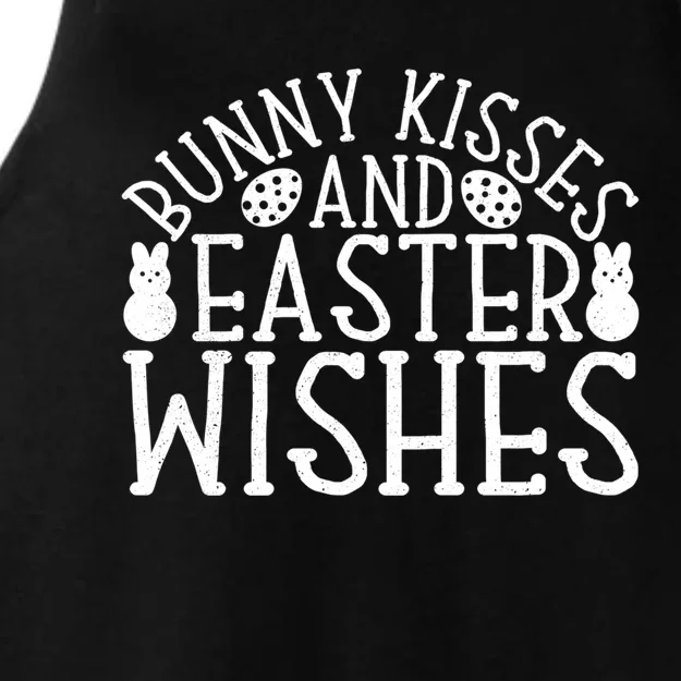 Funny Bunny And Easter Wishes Gift Ladies Tri-Blend Wicking Tank