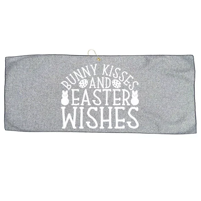 Funny Bunny And Easter Wishes Gift Large Microfiber Waffle Golf Towel