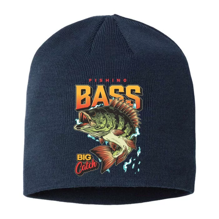 Fishing Bass Bitch Catch 8 1/2in Sustainable Knit Beanie