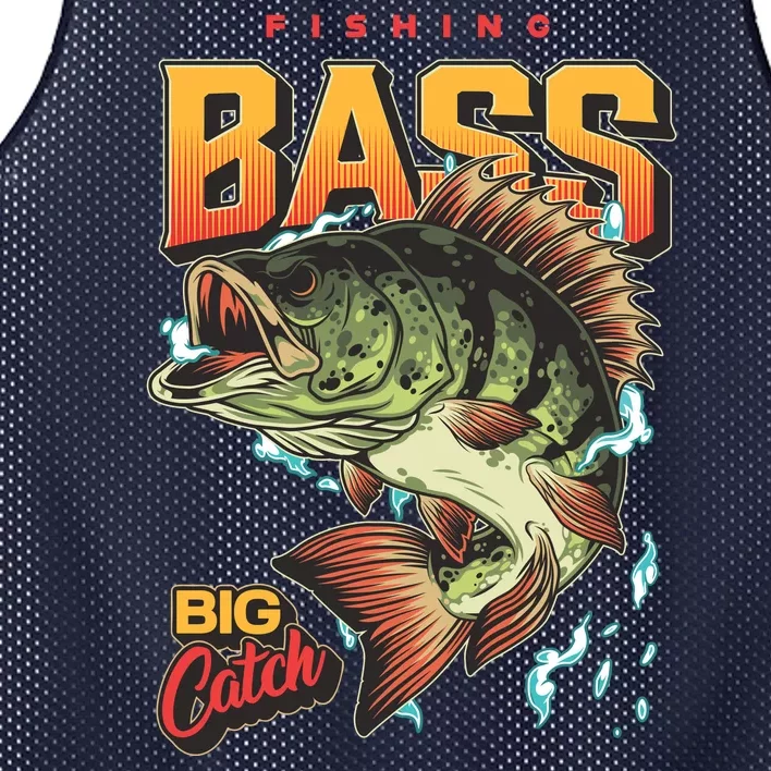 Fishing Bass Bitch Catch Mesh Reversible Basketball Jersey Tank