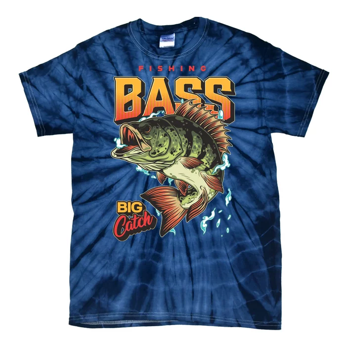 Fishing Bass Bitch Catch Tie-Dye T-Shirt