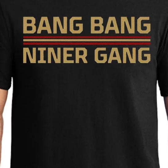 Funny Bang Bang Niner Gang Football San Francisco Sports Pajama Set