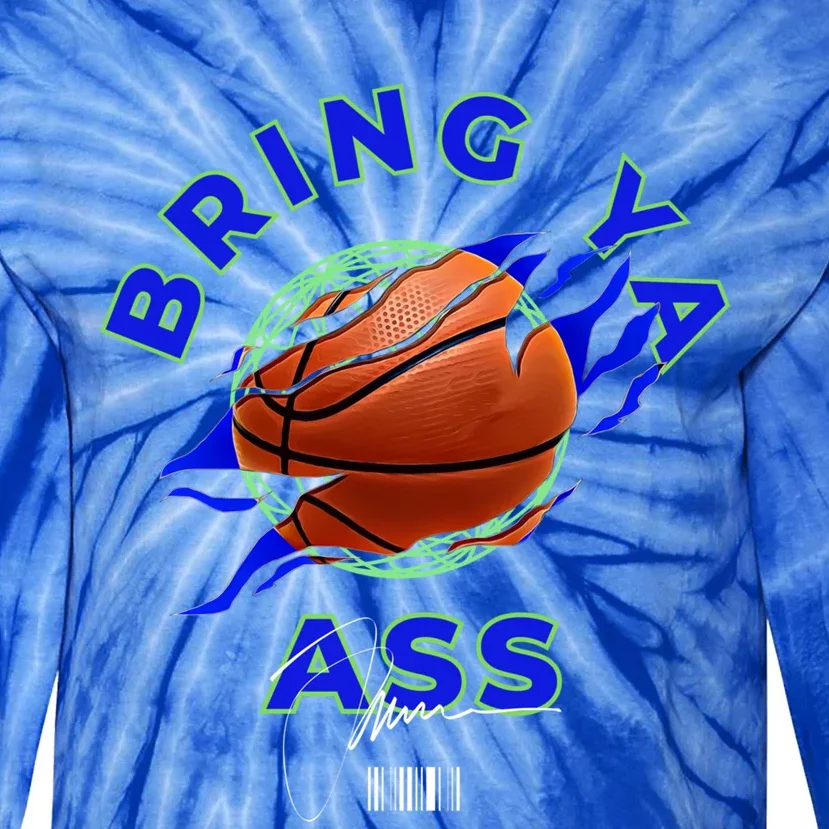 Funny Bold Bring Ya Ass 2 Minnesota Basketball Fans Gift Tie-Dye Long Sleeve Shirt