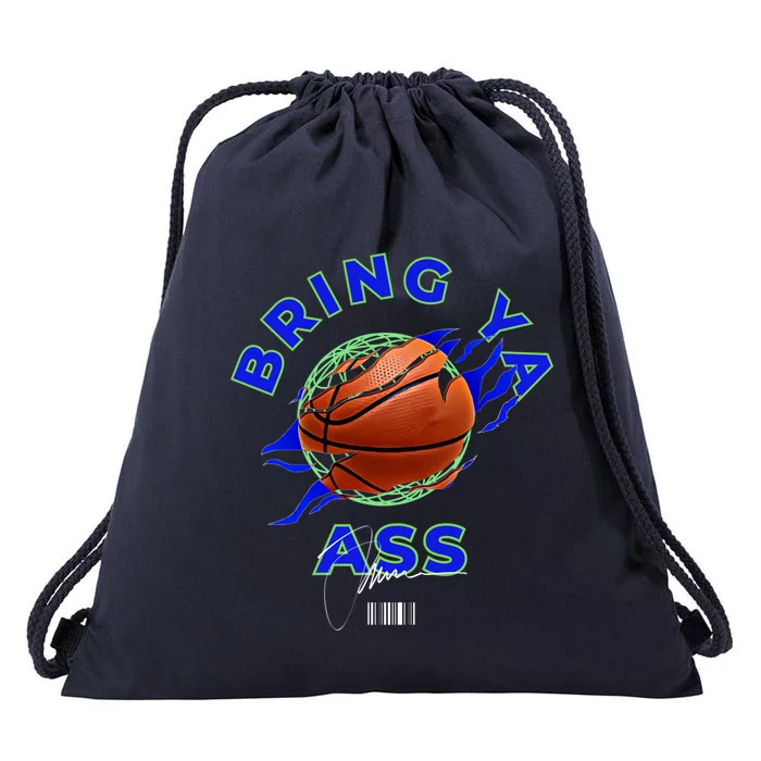 Funny Bold Bring Ya Ass 2 Minnesota Basketball Fans Gift Drawstring Bag