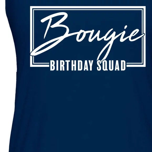 Funny Bougie Birthday Squad Matching Group Shirts Ladies Essential Flowy Tank