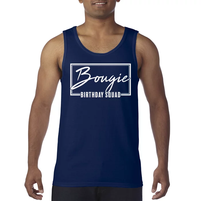 Funny Bougie Birthday Squad Matching Group Shirts Tank Top