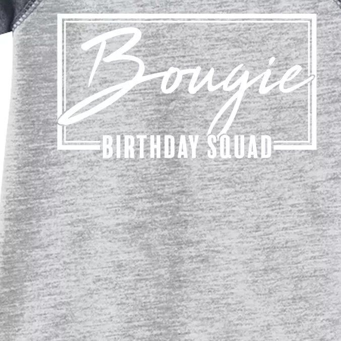 Funny Bougie Birthday Squad Matching Group Shirts Infant Baby Jersey Bodysuit