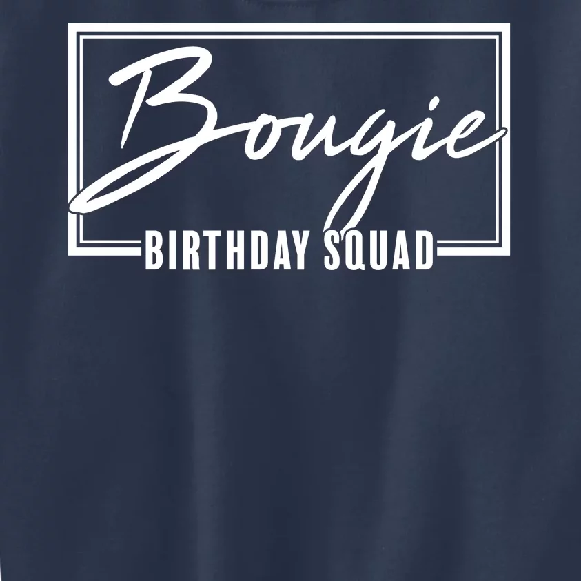 Funny Bougie Birthday Squad Matching Group Shirts Kids Sweatshirt