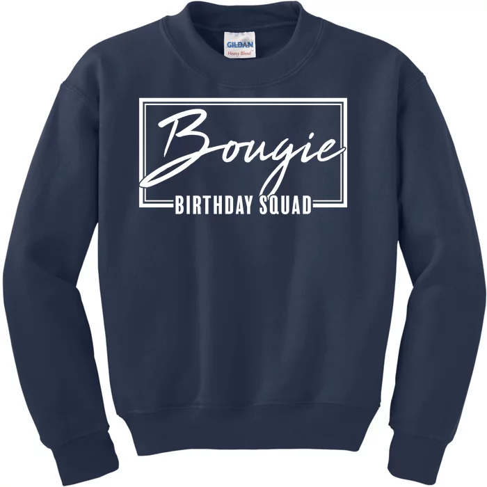 Funny Bougie Birthday Squad Matching Group Shirts Kids Sweatshirt