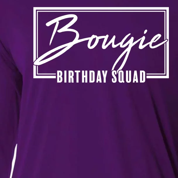 Funny Bougie Birthday Squad Matching Group Shirts Cooling Performance Long Sleeve Crew