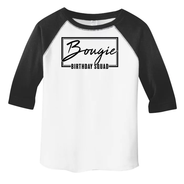 Funny Bougie Birthday Squad Matching Group Shirts Toddler Fine Jersey T-Shirt