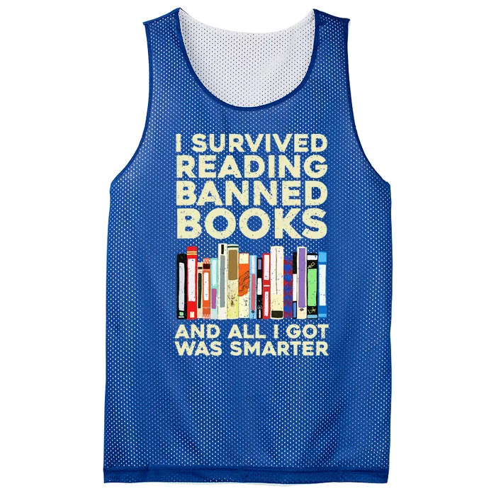 Funny Banned Books Art For Cool Read Banned Books Mesh Reversible Basketball Jersey Tank