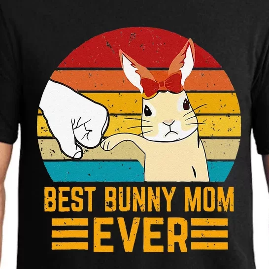 Funny Best Bunny Mom Ever Rabbit Bunny Gift Pajama Set