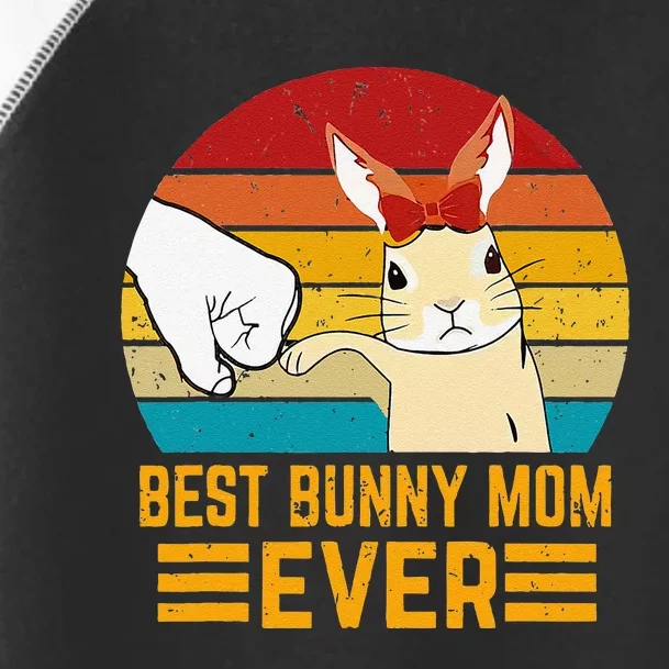 Funny Best Bunny Mom Ever Rabbit Bunny Gift Toddler Fine Jersey T-Shirt