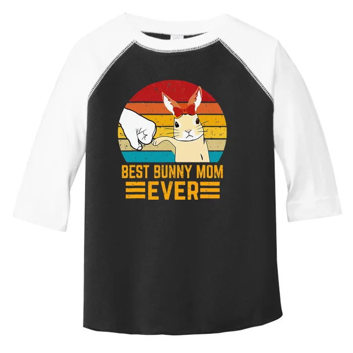 Funny Best Bunny Mom Ever Rabbit Bunny Gift Toddler Fine Jersey T-Shirt