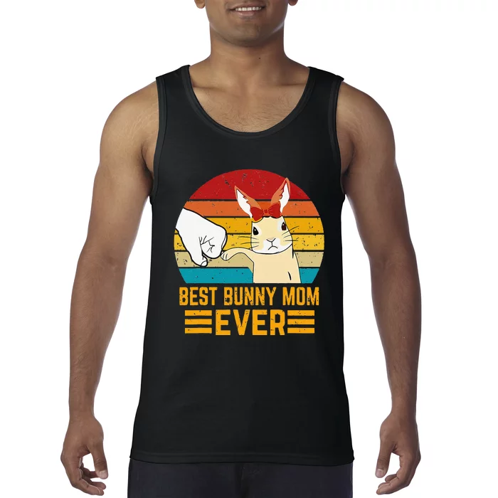 Funny Best Bunny Mom Ever Rabbit Bunny Gift Tank Top