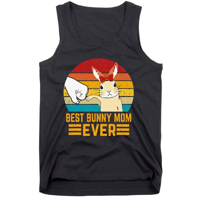 Funny Best Bunny Mom Ever Rabbit Bunny Gift Tank Top