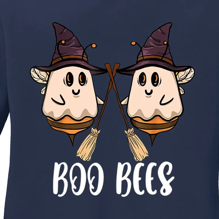 Funny Boo Bees Couples Witch Halloween Costume Ghost Ladies Long Sleeve Shirt