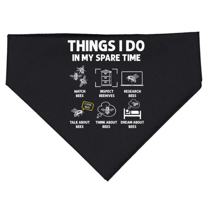 Funny Beekeeper Beekeeping For Beekeeper USA-Made Doggie Bandana